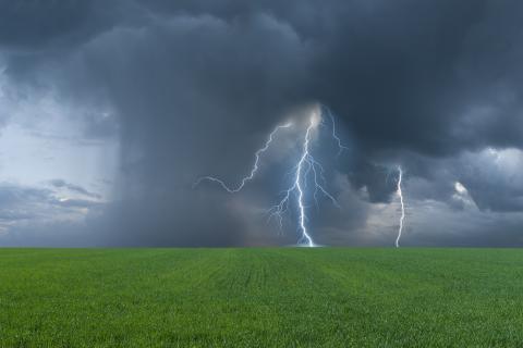 photo of lighting and bad weather